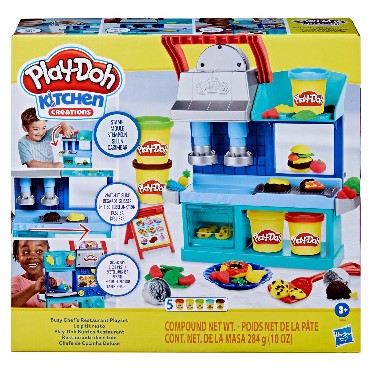 Play Doh Kitchen Creations Busy Chef s Restaurant Playset Little Joys