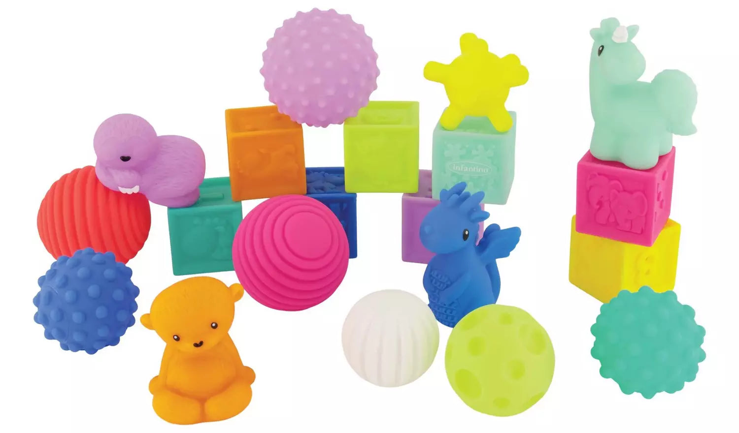 Infantino Playtime Pals Sensory Shapes Activity Toy Set