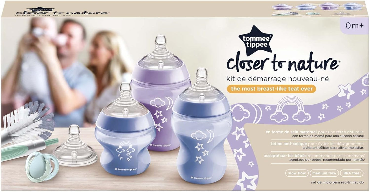 Tommee Tippee Closer to Nature Newborn Anti-Colic Baby Bottle Starter Kit