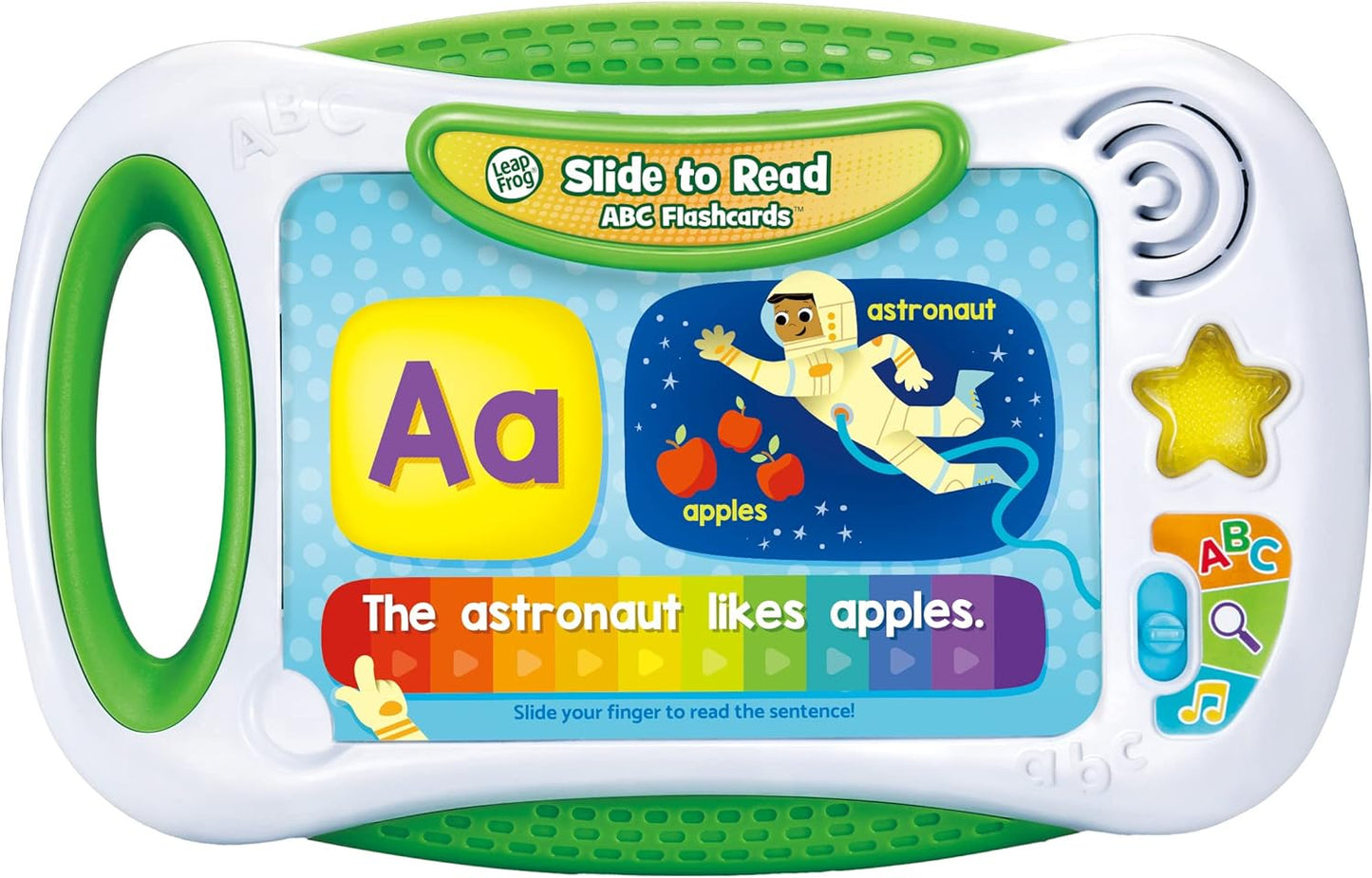 The Leapfrog Slide to Read ABC Flash Cards unit.