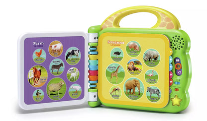 Stock photo of the LeapFrog Friends 100 Animal Book.