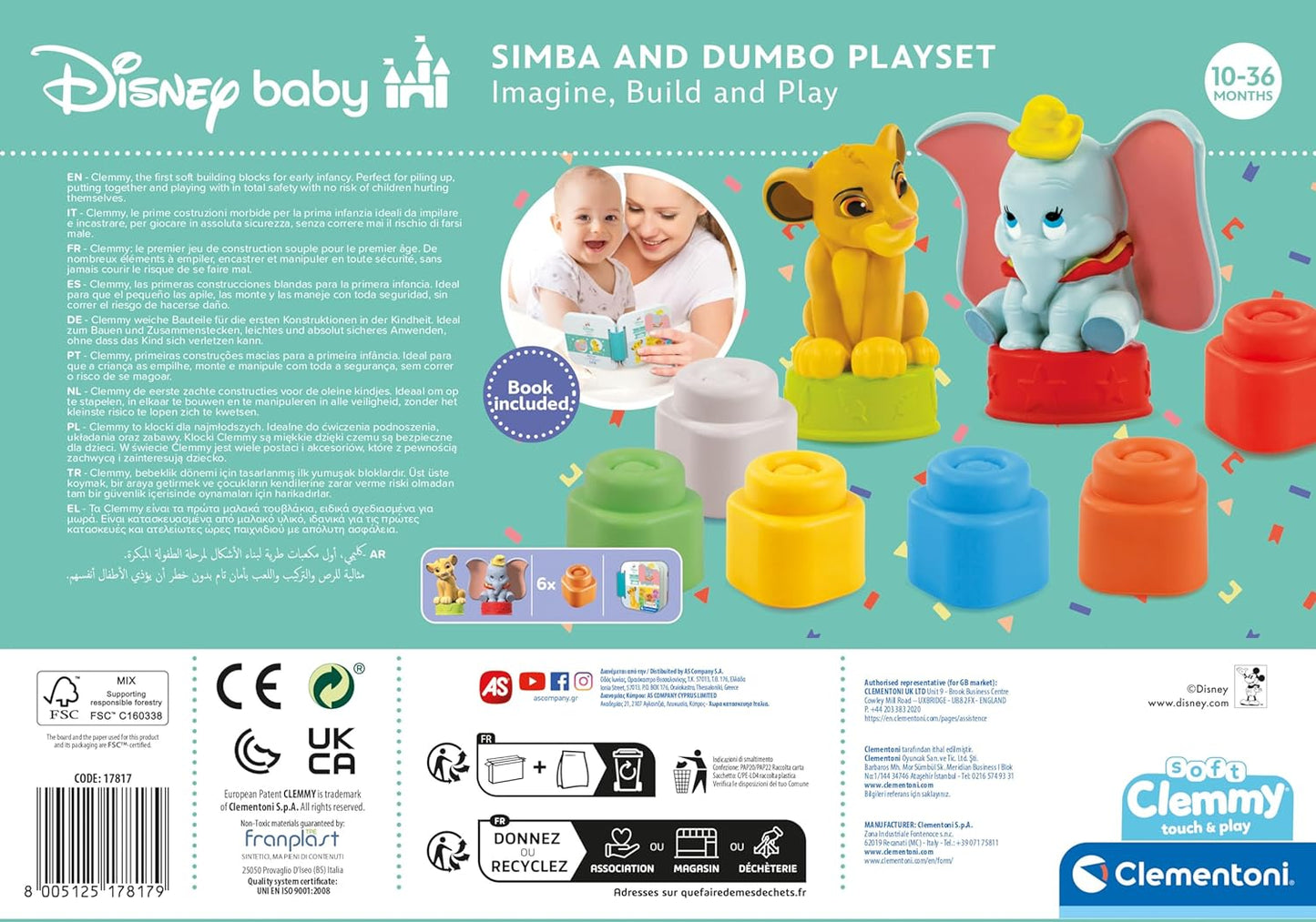 Disney Baby - Simba and Dumbo Playset