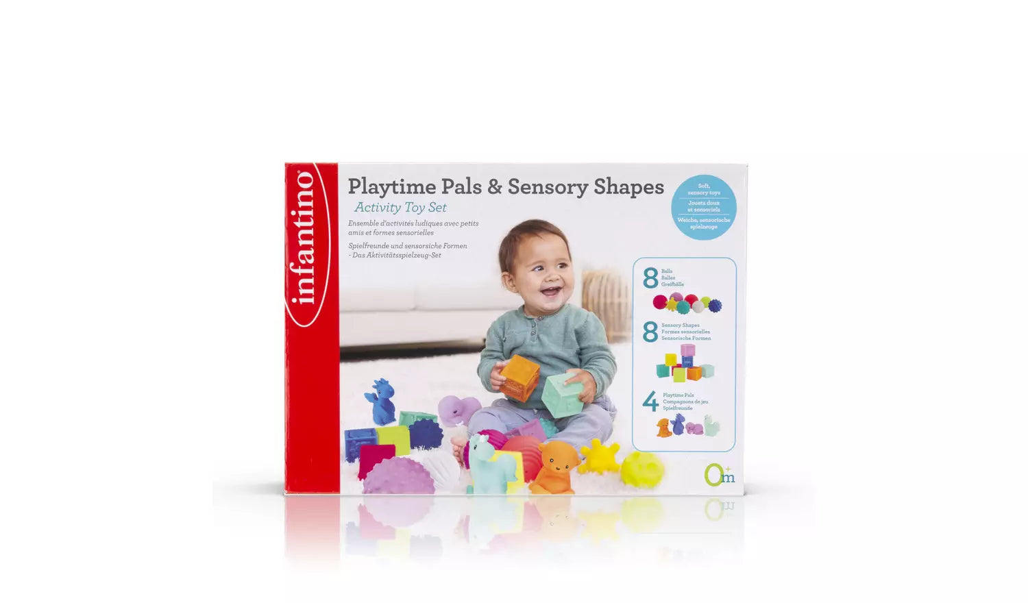 Infantino Playtime Pals & Sensory Shapes Activity Toy Set