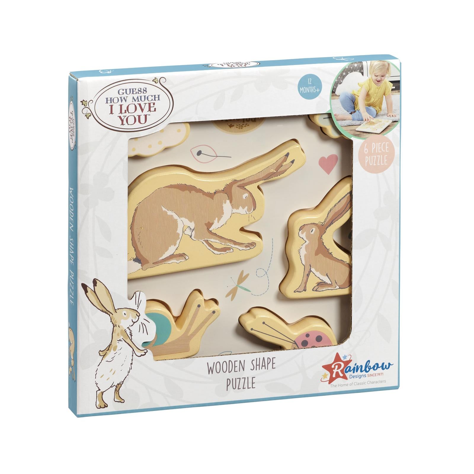 Guess How Much I Love You Wooden Shape Puzzle