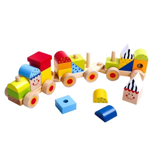 Tooky Toys – Wooden Stacking Train