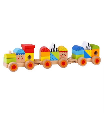 Tooky Toys – Wooden Stacking Train