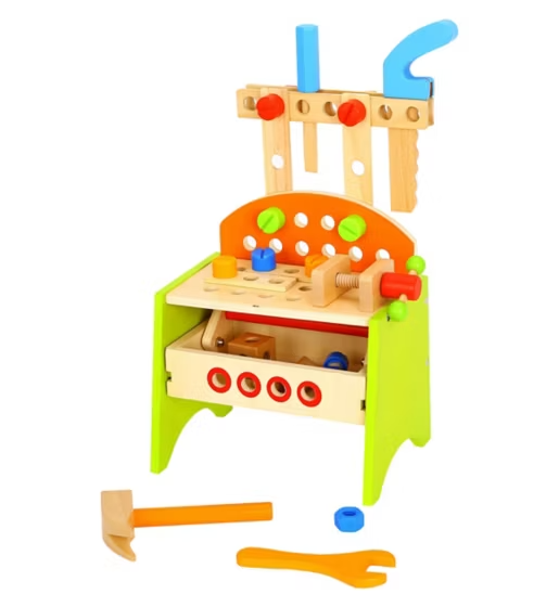 Tooky Toys Wooden Work Bench