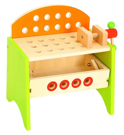 Tooky Toys Wooden Work Bench