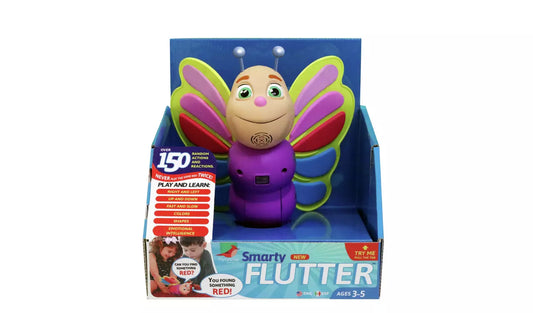 Stock Photo of the Smarty Flutter Electronic Learning Toy in the Retail Packaging