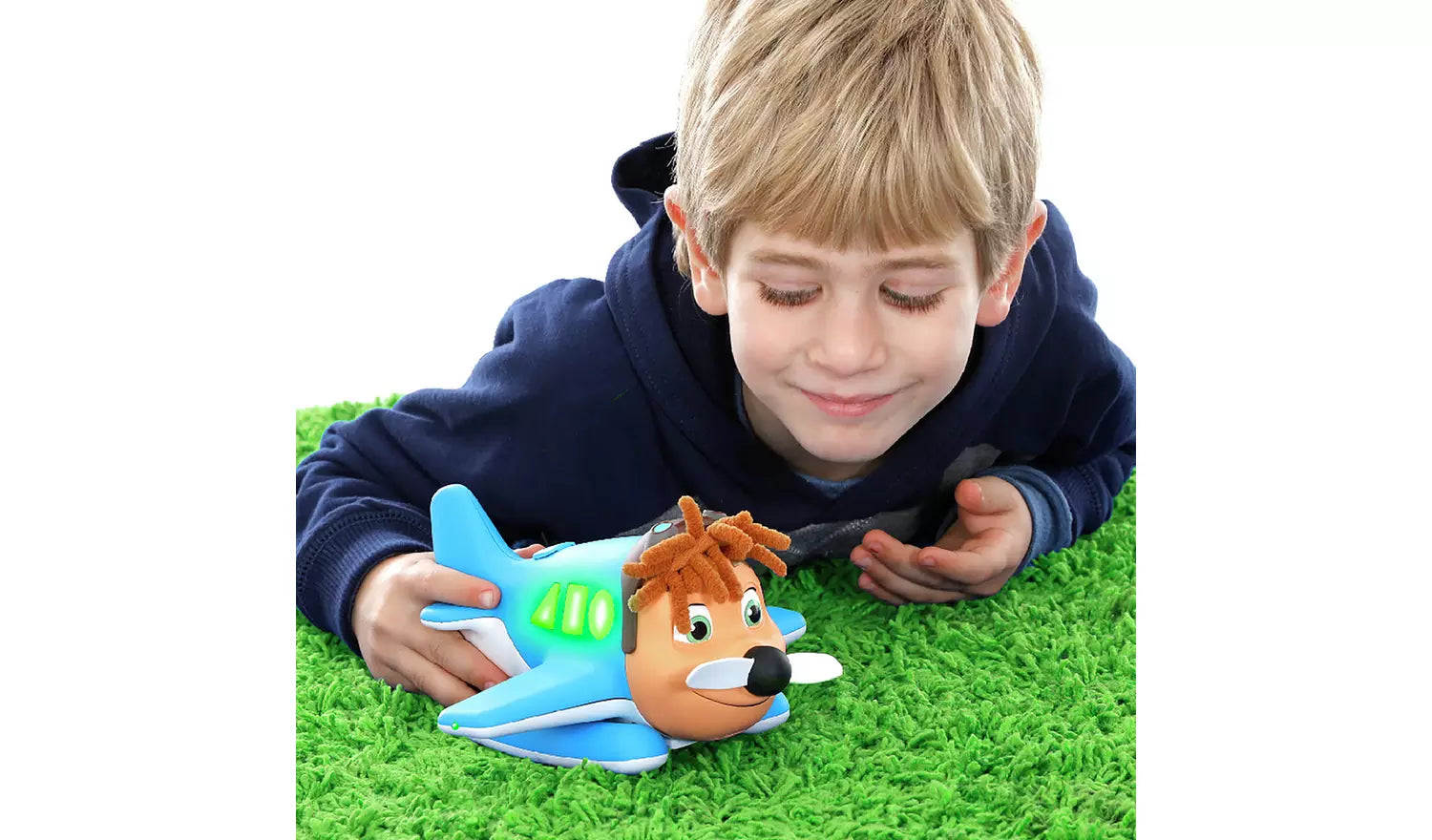 Photo of a young child playing with the Smarty Jojo Electronic Learning Toy.