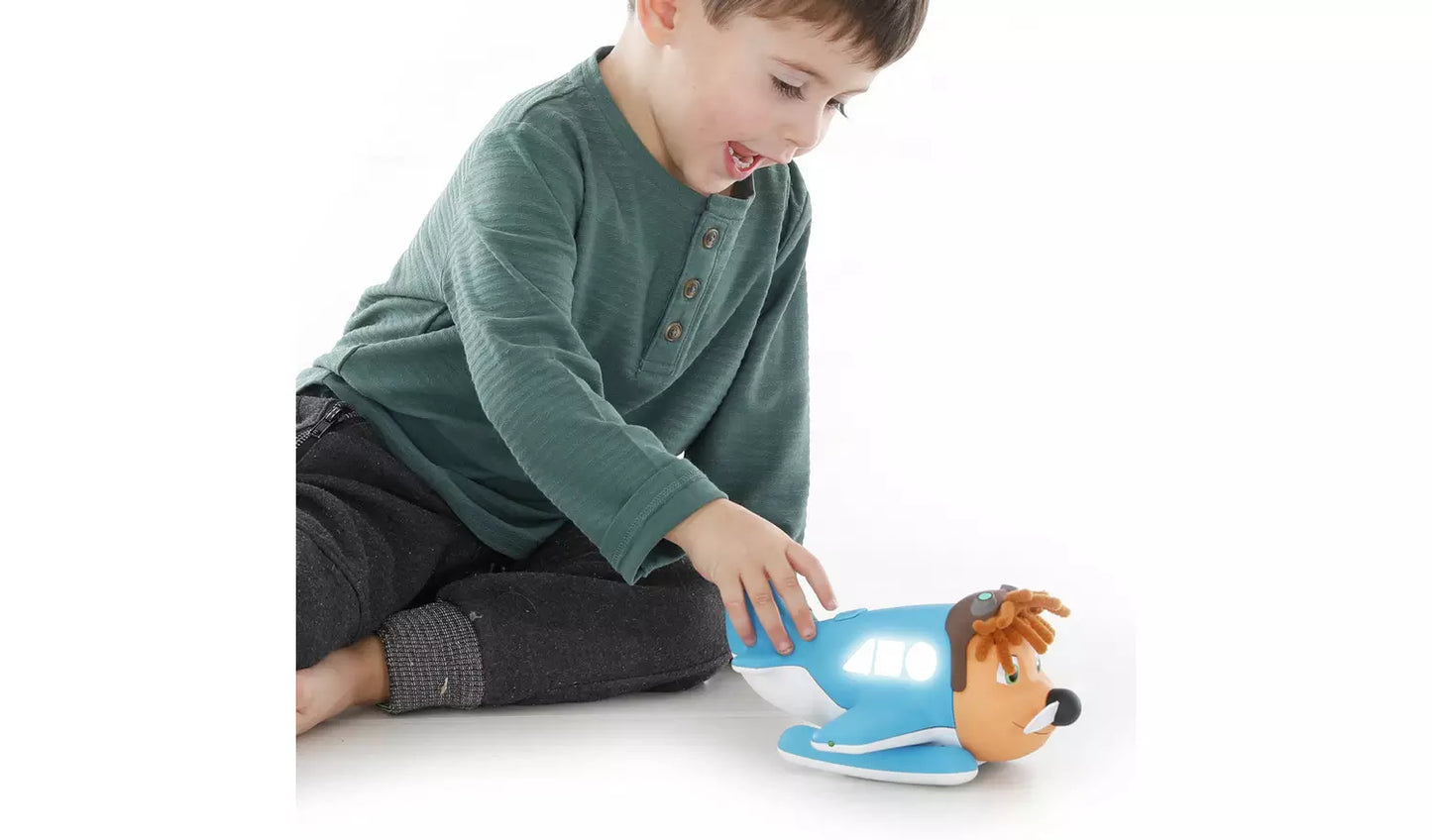 Photo of a young child playing with the Smarty Jojo Electronic Learning Toy.